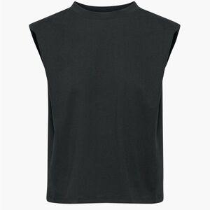 Zara Black Tank with Shoulder Pads